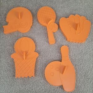 Wilton Sports Themed Cookie Cutters 5pcs Football Bowling Basketball Baseball